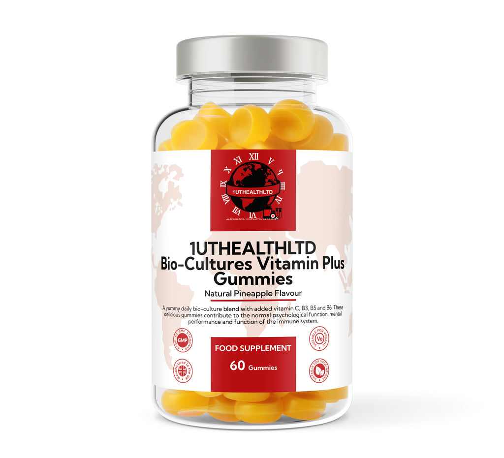 Probiotics + Vitamins for Kids & Adults | Pineapple Flavour | 60 Gummies