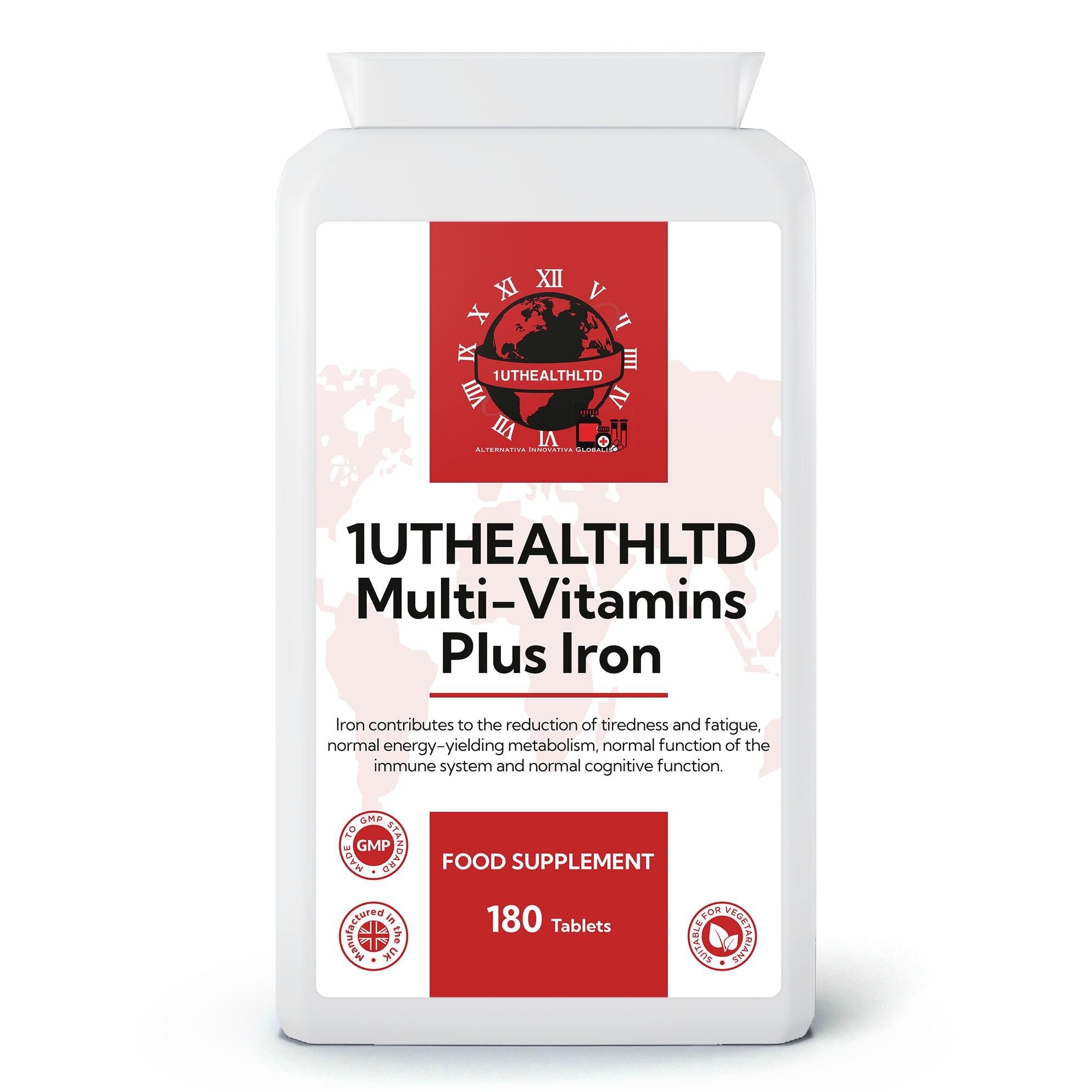 Multivitamin Plus Iron | 180 Tablets