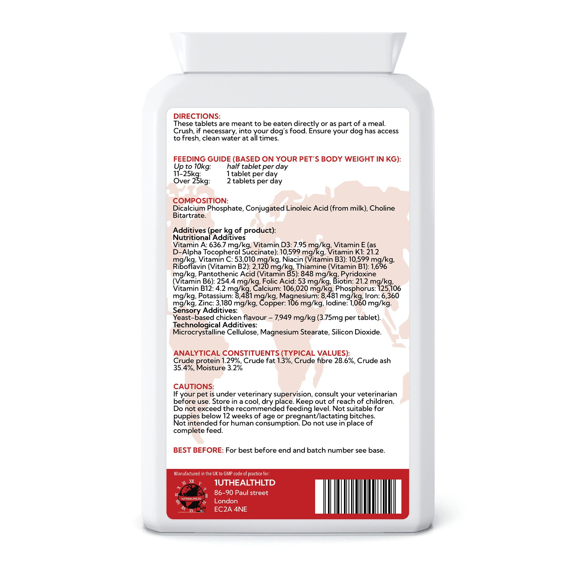 Multi-Vitamin for Dogs | Chicken Flavour | 120 Tablets