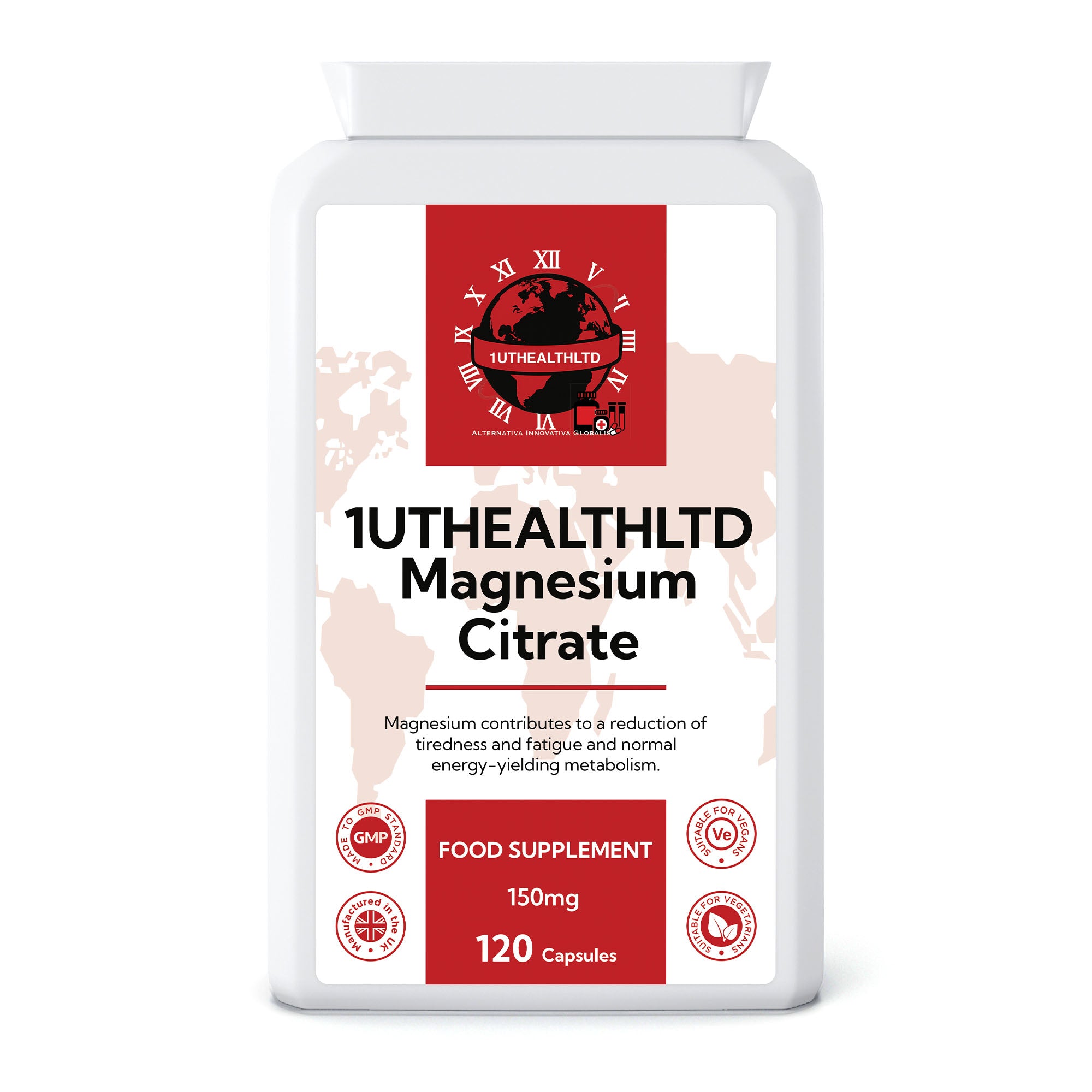 Magnesium Citrate | 500mg | 120 Capsules