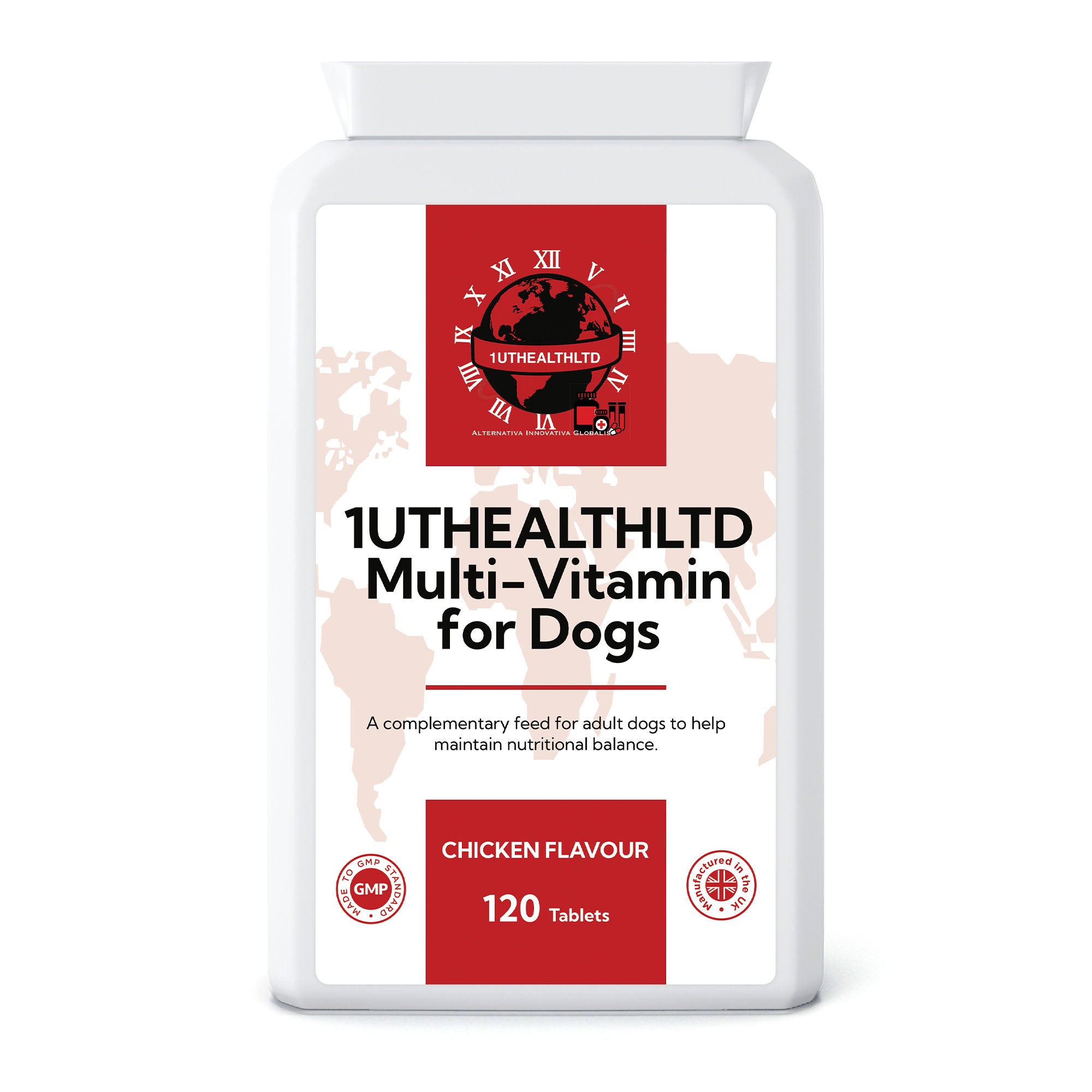 Multi-Vitamin for Dogs | Chicken Flavour | 120 Tablets