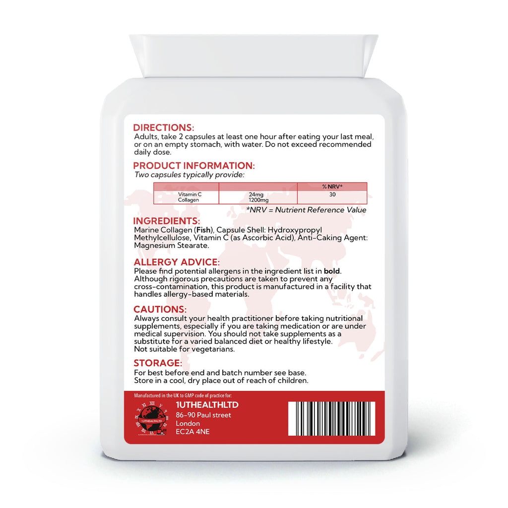 Collagen Plus Vitamin C | 600mg | 60 Capsules