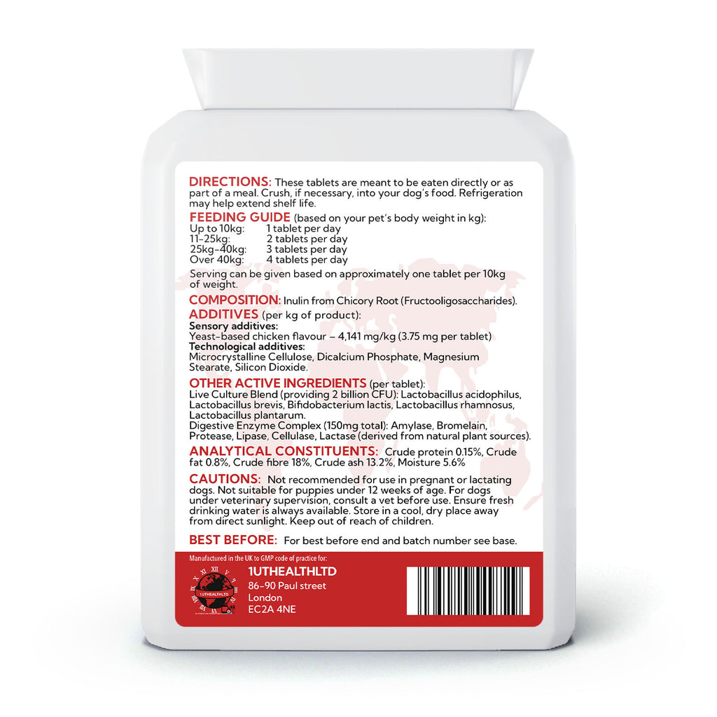 Pet Probiotics | 2 Billion CFU | 120 Chicken Flavoured Tablets