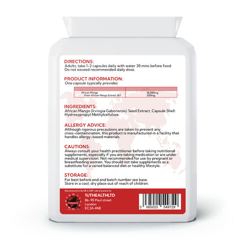 African Mango Extract | 18000mg | 60 Capsules