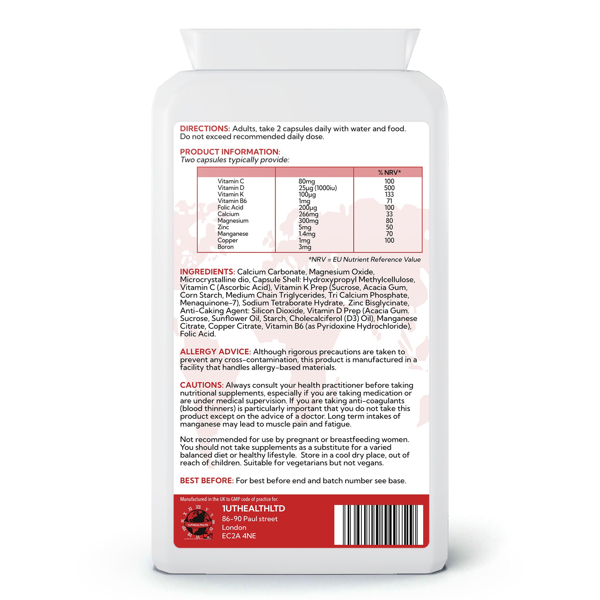 Bone Support Formula | 90 Capsules